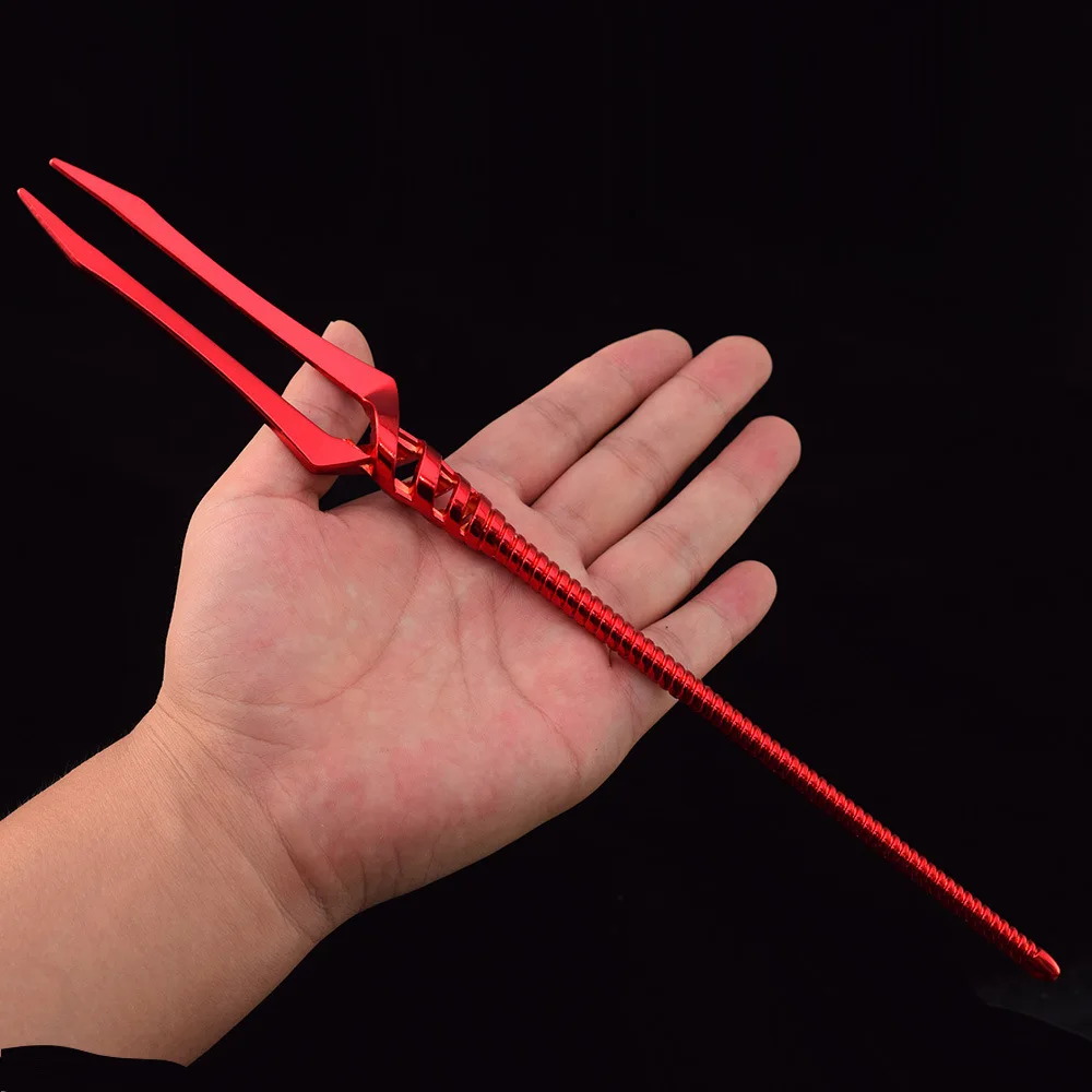 30cm Neon Genesis Spear of Longinus EVA Evangelion-01 Anime Peripherals 1:6 Doll Equipment Metal Weapon Keychain For Fans Gifts