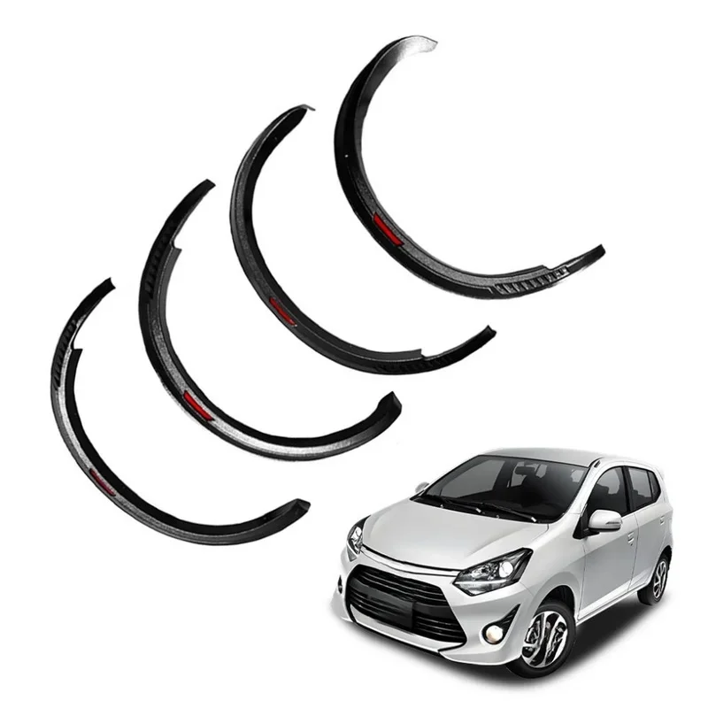 Popular Slim‑Style ABS Black Fender Flares Easy Installation For Auto Exterior Modification
