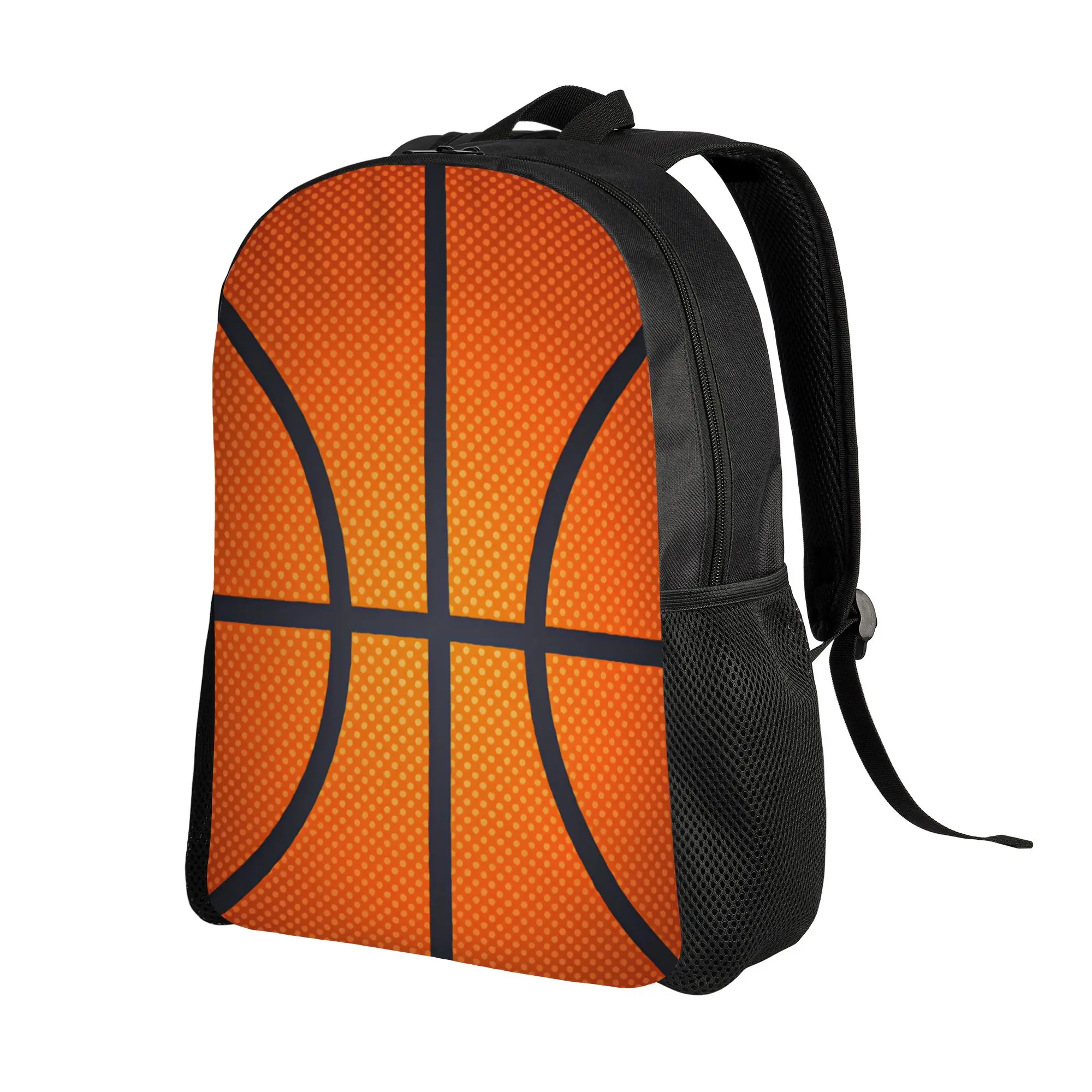 Sport Ball Basketball Grain Backpack Women  Breathable Backpacks Polyester Leisure High School Bags Camping Colorful Rucksack