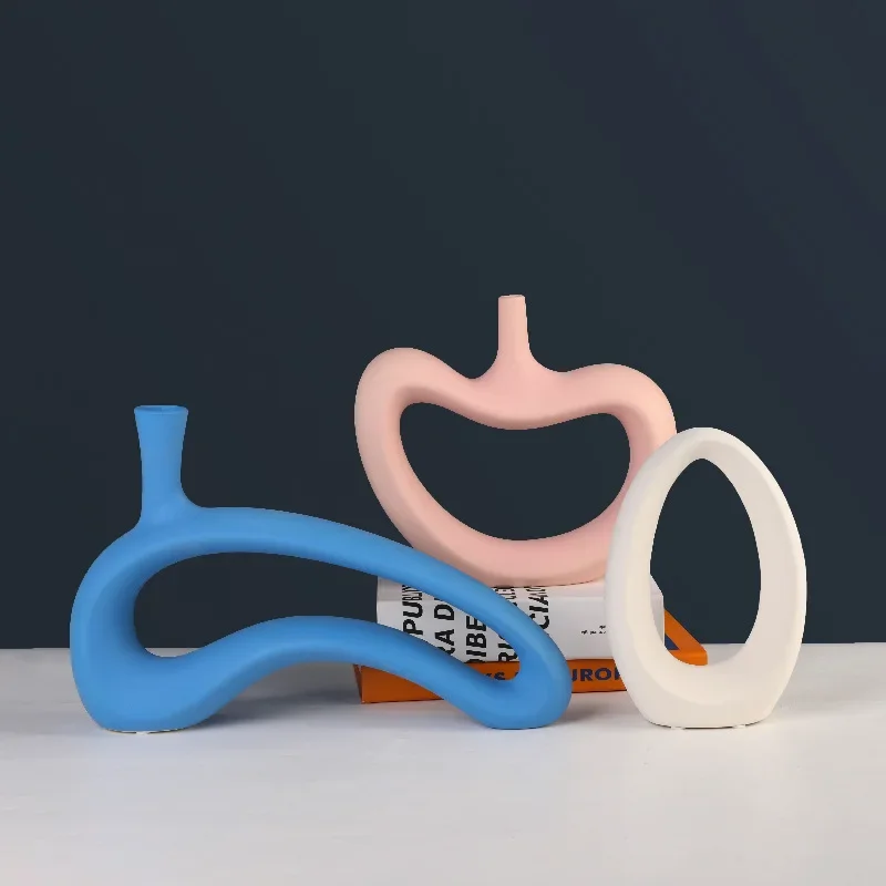 

Ceramic Vase Arrangement Porcelain Special-shaped Irregular Indoor Ornaments Crafts Decoration