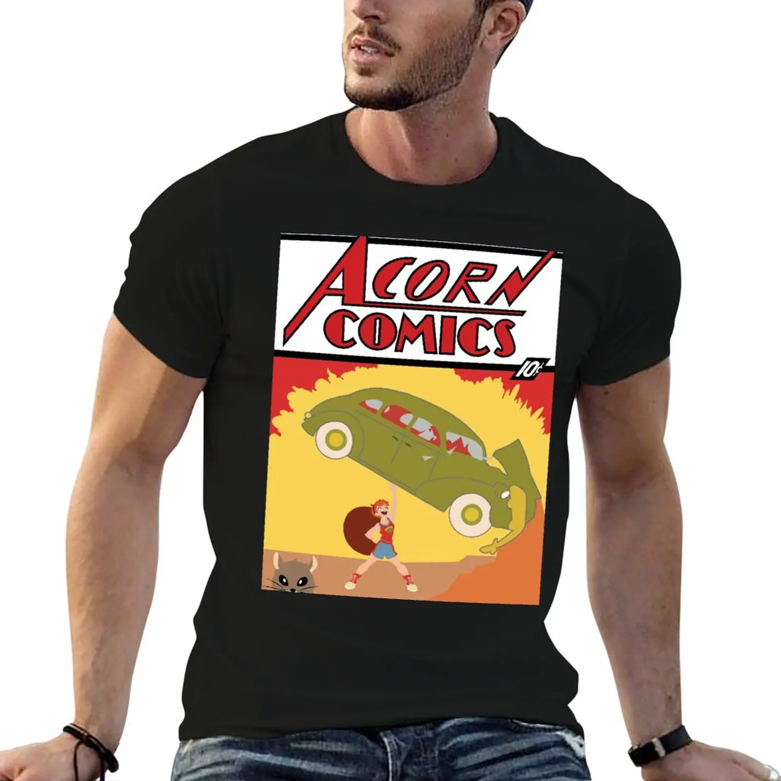 Acorn Comics #1 T-Shirt sublime oversized graphic tee aesthetic clothes t shirt men 100℅ cotton