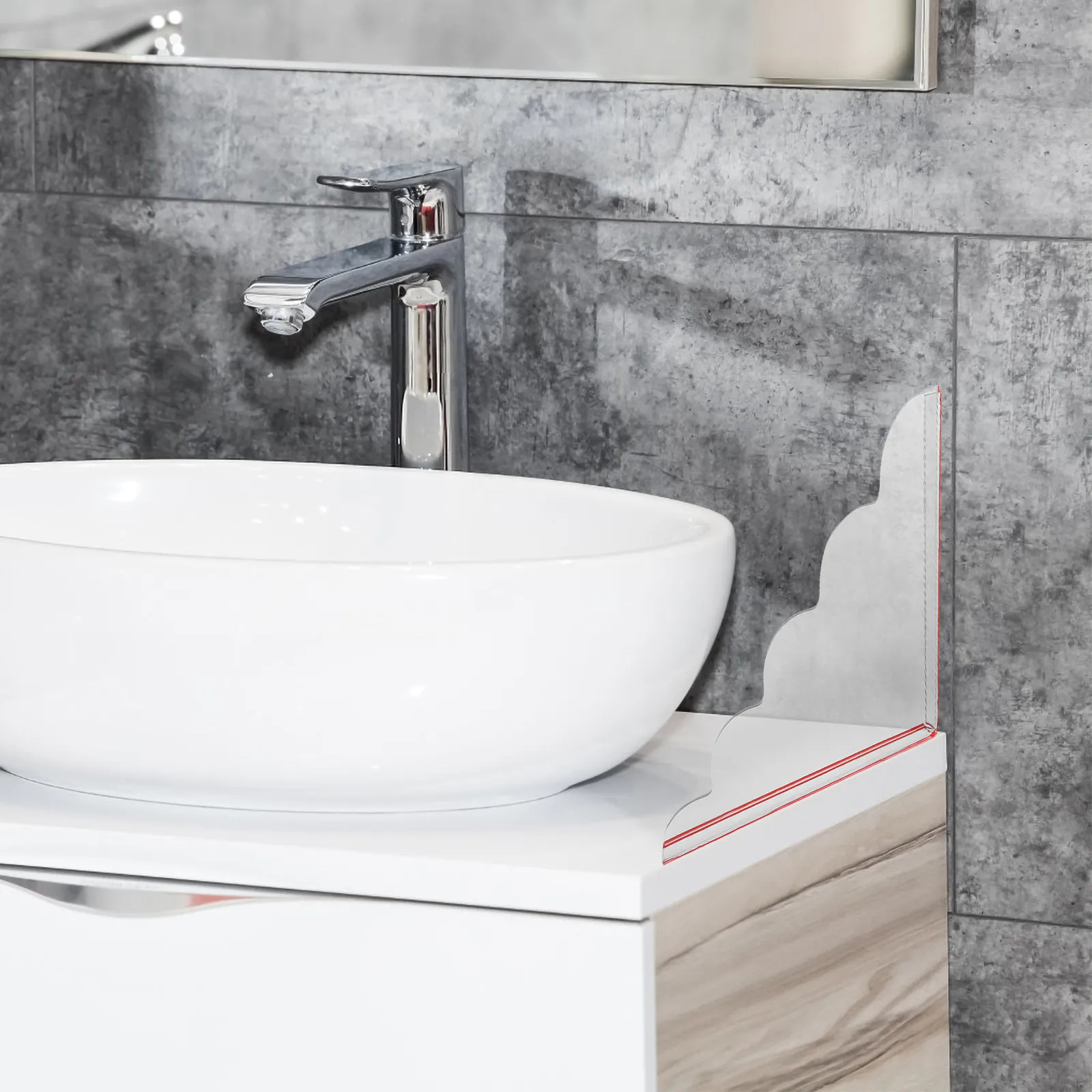 

Пара высокопрозрачных акриловых защитных экранов от брызг для ванной, эффективная защита от воды, аксессуар для ванной комнаты, защита от брызг для душа