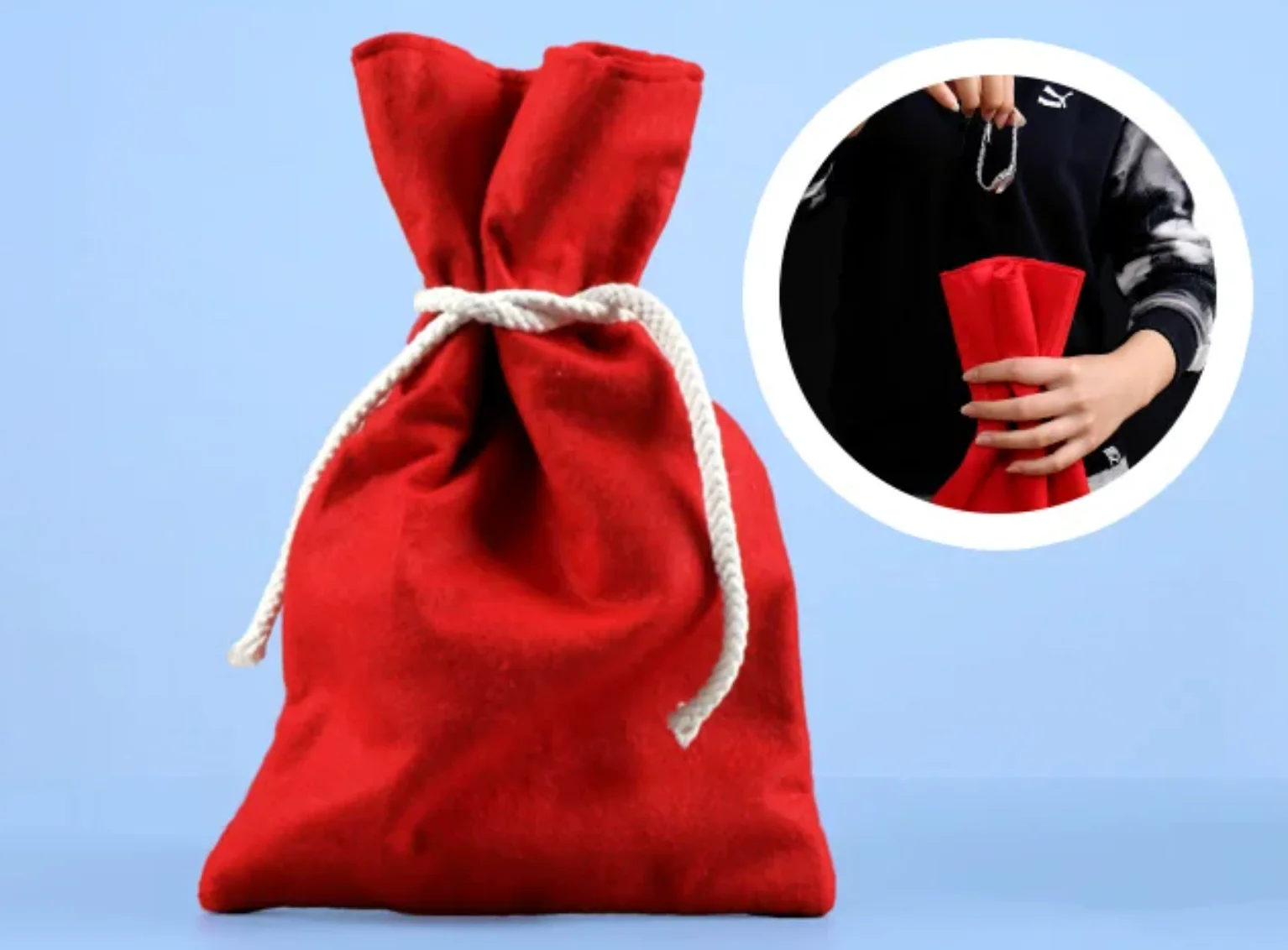 Invisibag (Black/Red) Magic Tricks Object Appear Vanish From Magia Bag Magiciain Stage Illusions Gimmicks Props Comedy Show