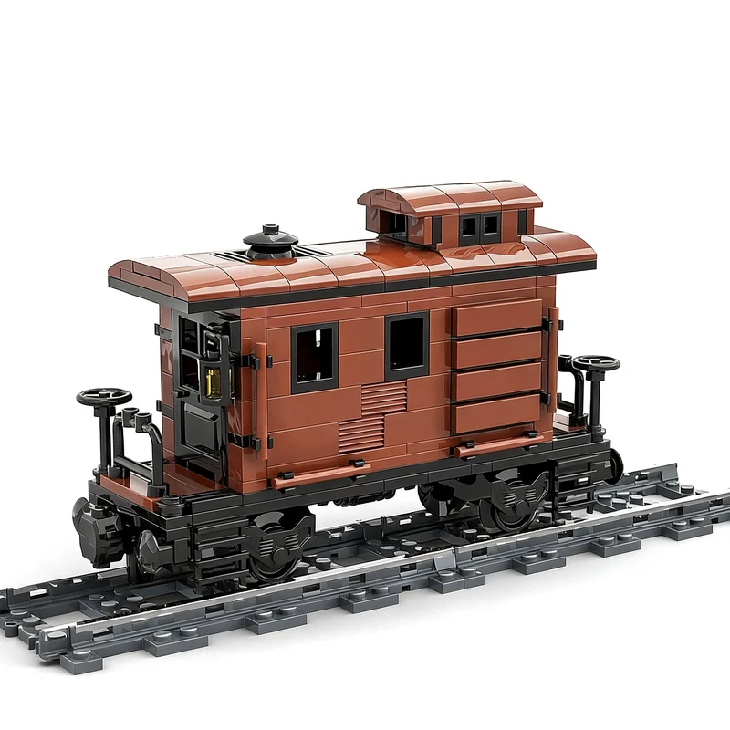 

NEW 262PCS MOC City Industrial Old West Brake Wagon Trains Model DIY Creative Ideas Child Toy Assembly Puzzle Birthday Gift