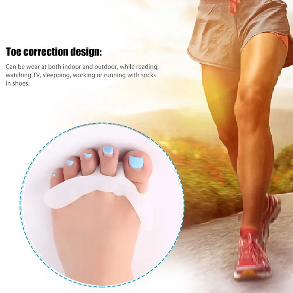 Tcare 2Pcs/Pair Gel Hammer Toe Pads Cushion Corrector & Straightener for Overlapping,Curled, Curved, Claw & Mallet Toe Relief