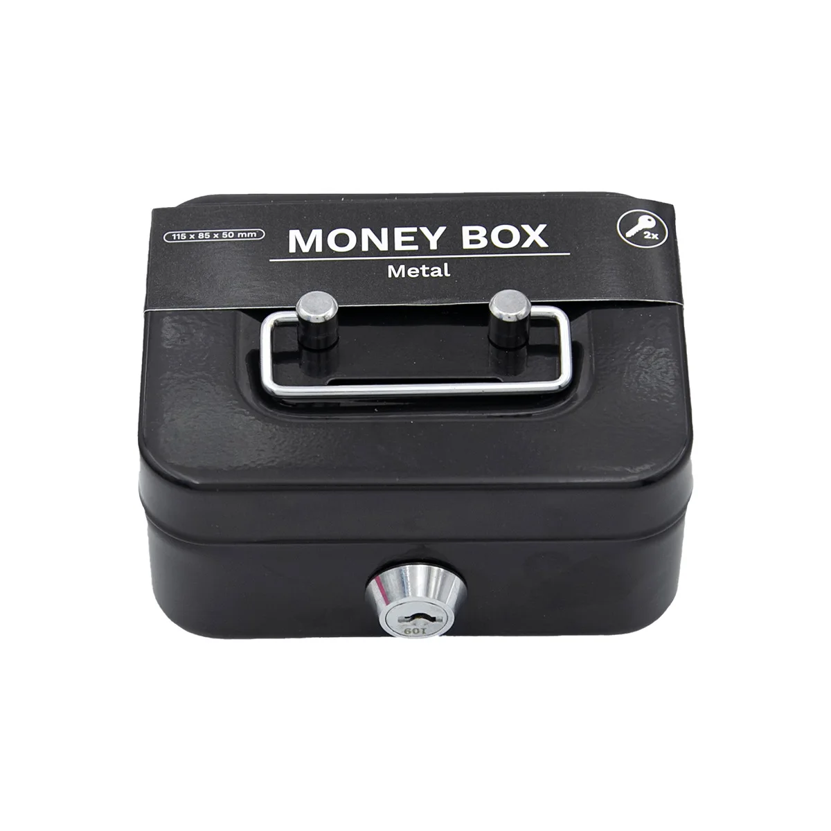 Mini caja de Metal para efectivo, caja de seguridad para cambio de dinero, moneda portátil para niños con cerradura, almacenamiento, tanque de dinero, regalo para niños