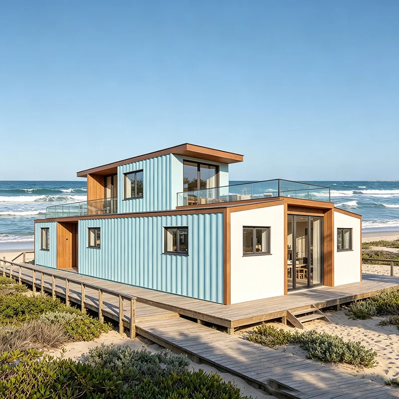 Prefab Container House Energy Saving Double Glazed Cabin for Off-Grid Sustainable Life