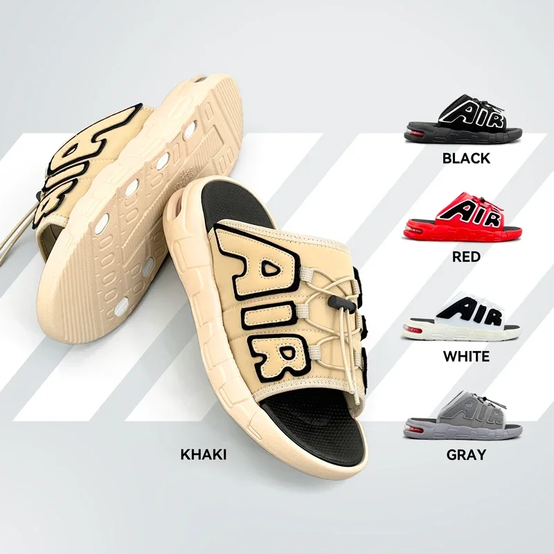 

Men's Sport Slippers Summer Sandals Thick Sole Beach Flip-flops Flats Outdoor Breathable Sneaker Size 40-49 Big Fat