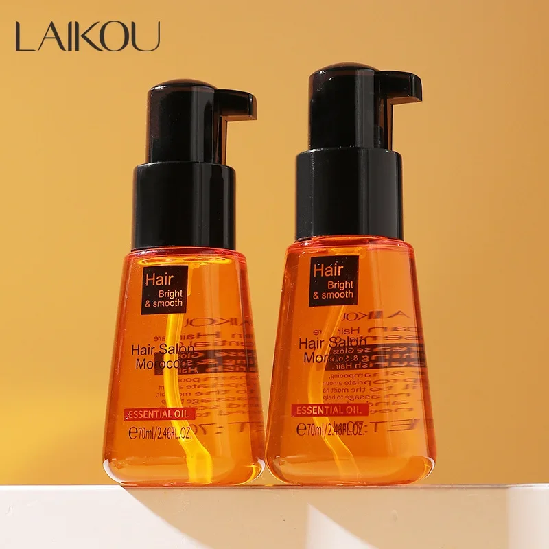 

LAIKOU Hair Care Moroccan Pure Argan Oil Hair Essential Oil For Dry Hair Multi-functional Argan Care Products For Woman