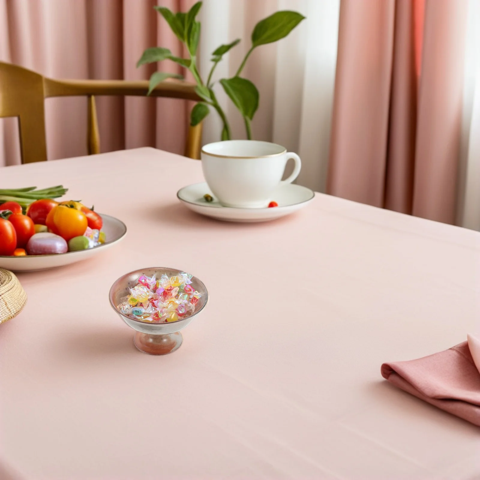 

Винтажная керамическая тарелка с фруктами на ножках, декоративный сервировочный поднос, кухонная фарфоровая подставка для десерта, вечерние блюдо для закусок, высокий держатель для торта