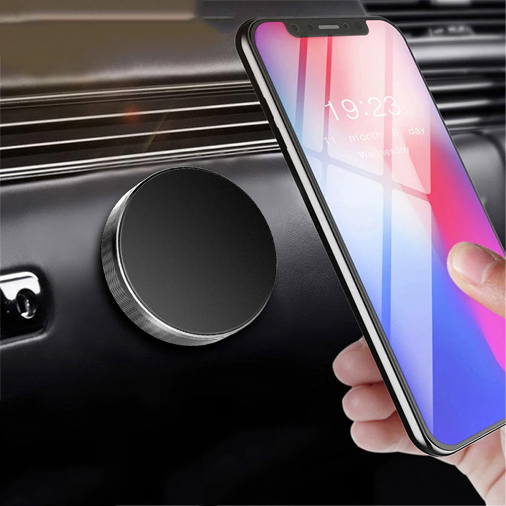 Magnetic Car Phone Holder Universal Aluminum Alloy Stand for Cell phone For iPhone Samsung Xiaomi Huawei GPS Support