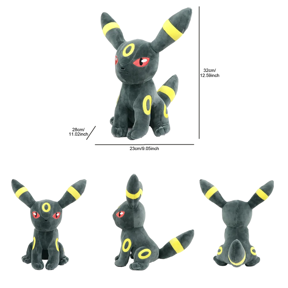 Sylveon Umbreon Espeon Leafeon Plüschtiere, niedliche Eevee-Kuscheltiere, Peluche-Puppen für Kinder, Geschenke mit Sammlerwert, 24 cm – Detail 7