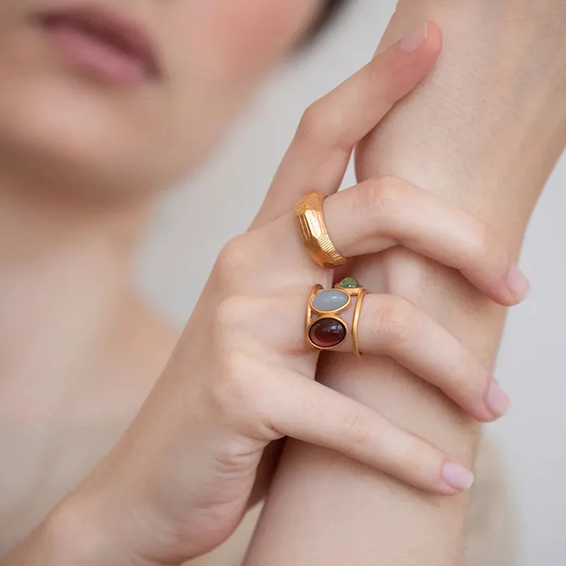 

Withered Adjustable Vintage Ring With Adjustable Opening For Commuting Luxury Elegant Party Jewelry Rings Women's Ring