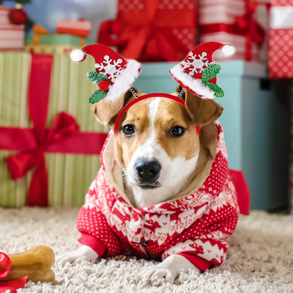 Christmas Antler Headband Dog Antler Headband Christmas Headwear for Puppy Reindeer Pet Costumes Accessories for Pets