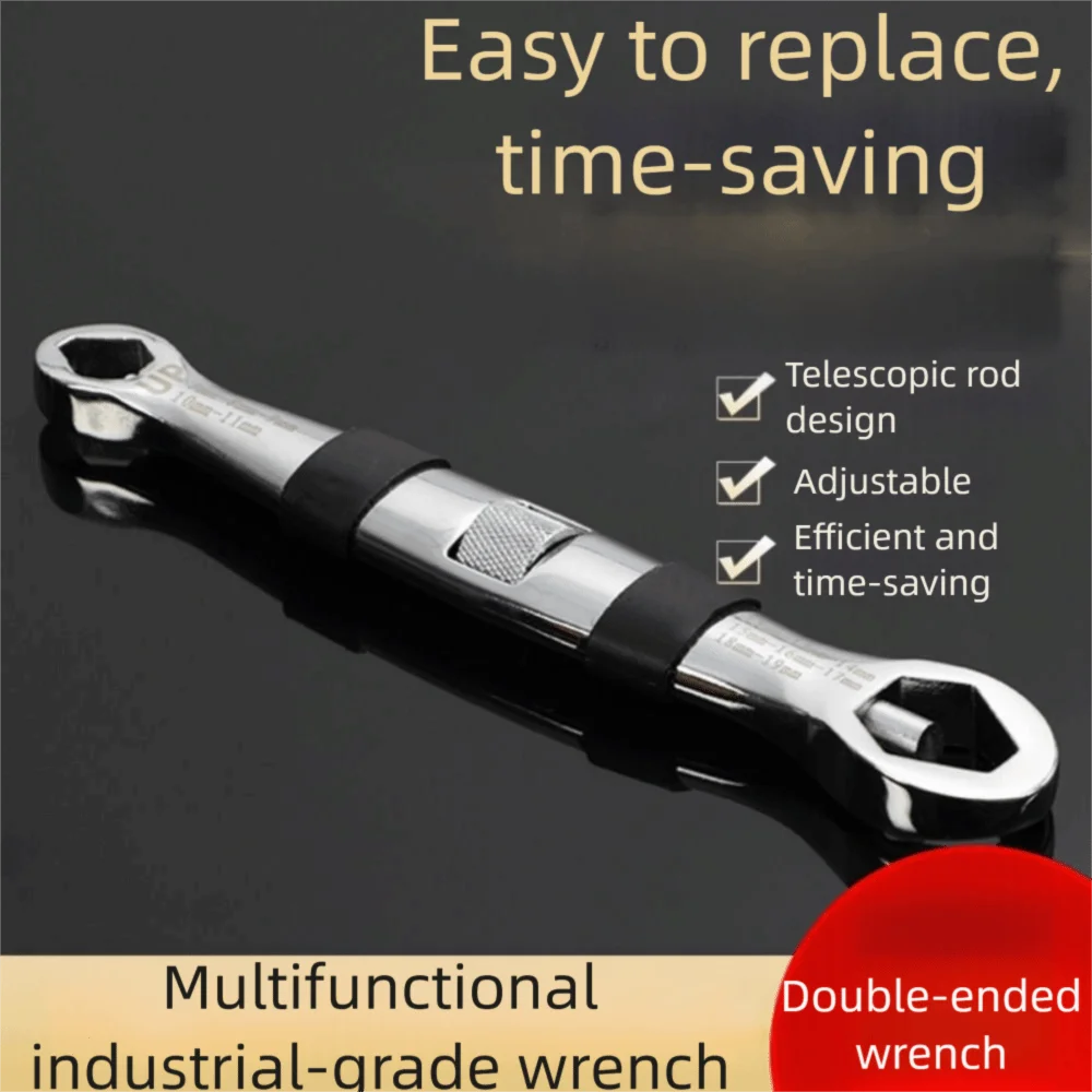 

Adjustable Spanner Universal Wrench CR-V Key High Torsion Adjustable Spanner Non-slip 7-19mm Flexible Hand Tool Car Repair