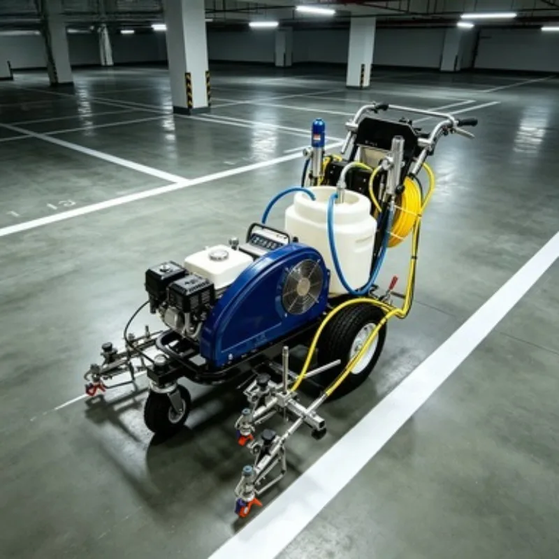 SW-11 Line Driver with Hand Push Thermoplastic Road Marking Machine Driving Type Lind Marking Scooter