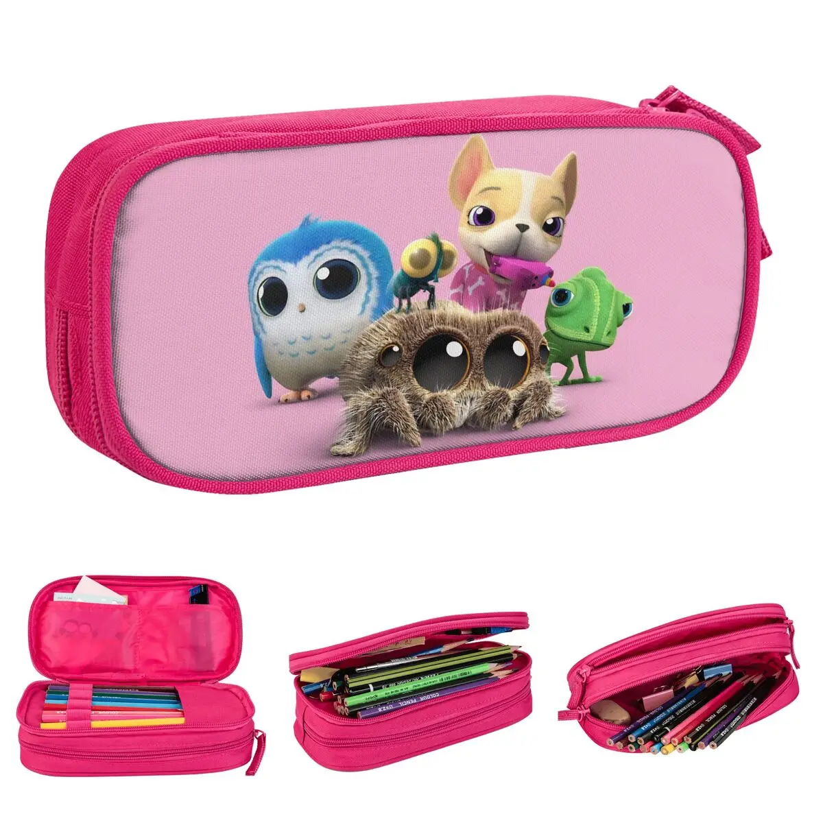 

Lucas Friend Spider Pencil Case Kawaii Cartoon Pencilcases Pen Box for Student Large Storage Bags Students School Stationery