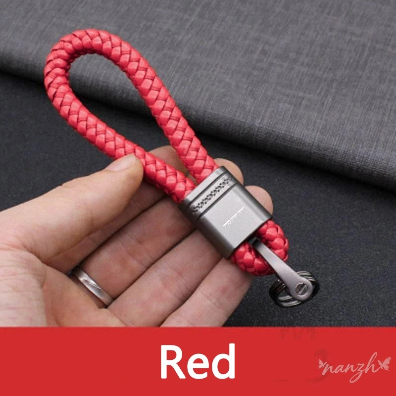

Car Logo Hand Woven Keychain Zinc Alloy Key Chain Accessories For BMW M Emblem E46 E36 E34 F10 E90 F30 E60 F30 E53 E30 E92 E87