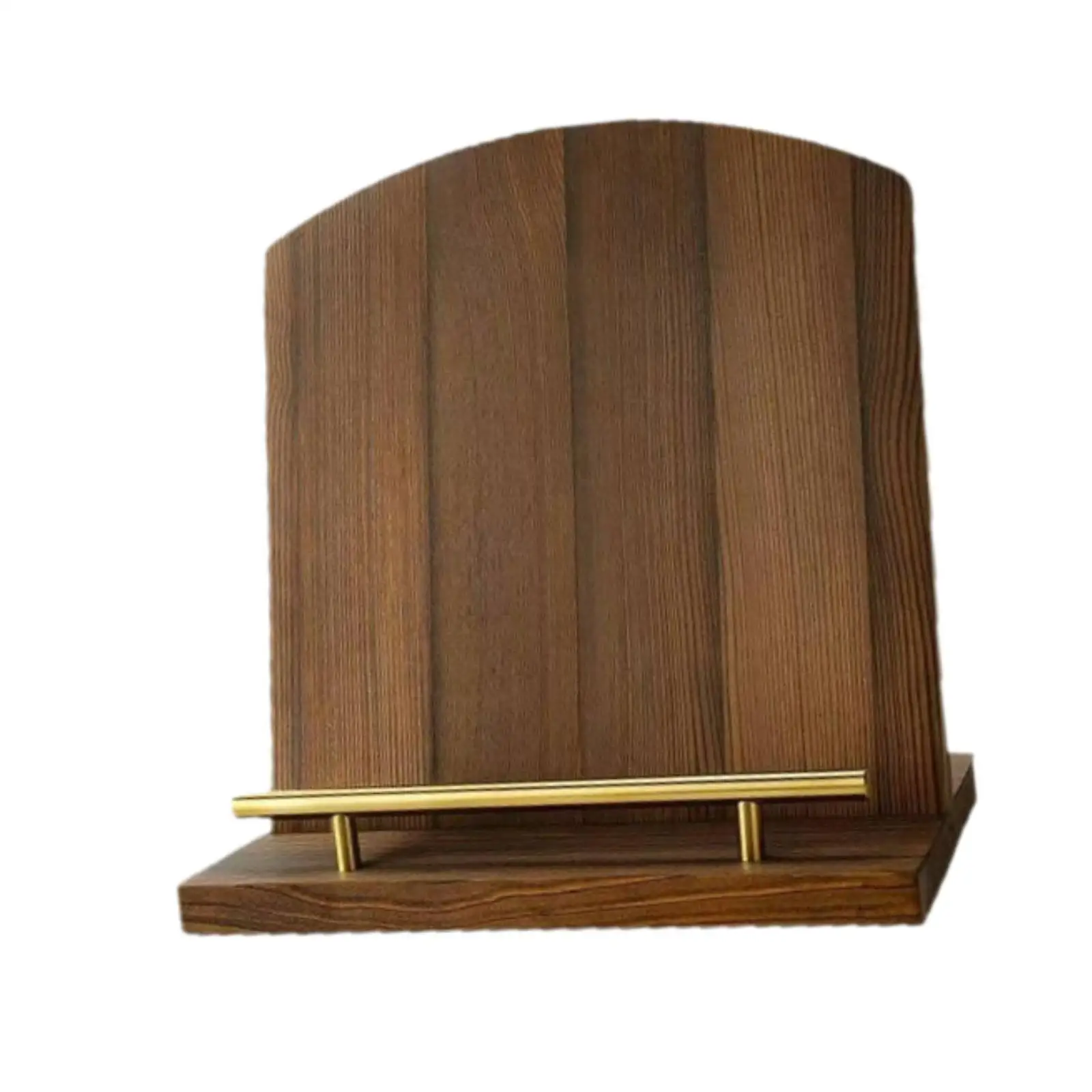 Wooden Cookbook Stand Space Saving Multipurpose Rustic Board Serving Charcuterie Platter Recipe Book Holder for Kitchen Home