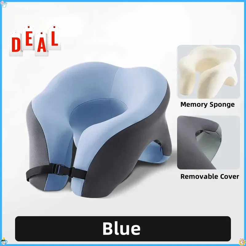

2026 New U-shaped Travel Pillow Memory Foam Sleep Pillow Office Nap Pillow Airplane Neck Pillow Ergonomic Head Support