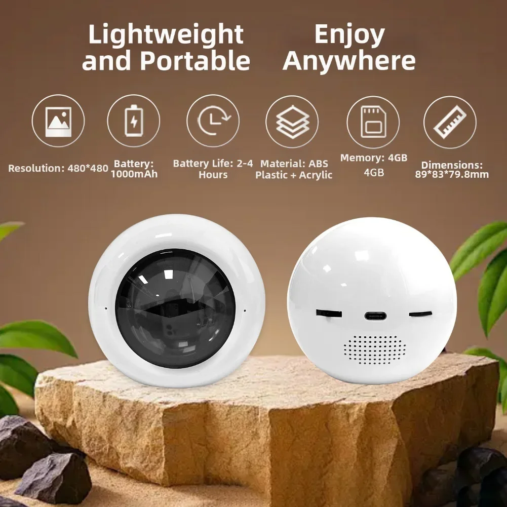 Personalized 8CM For Crystal Video Ball with LED for Unique For Memorable Moments and Elegant Decorative Display