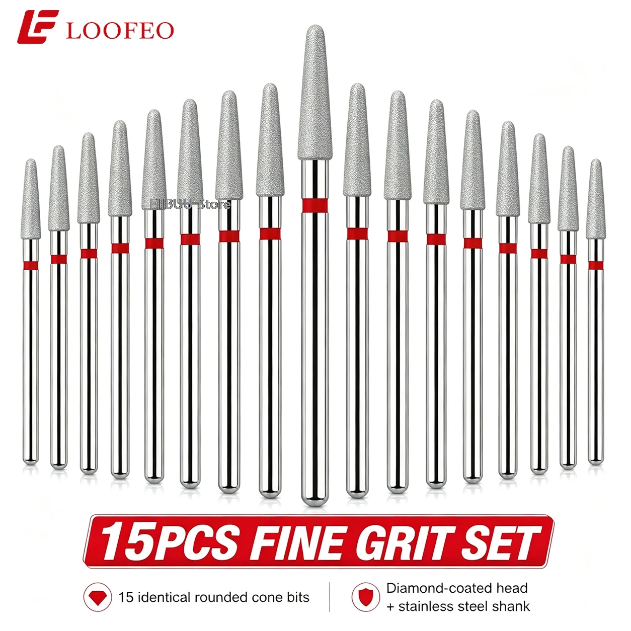 15PCS Nail Drill Bits Carbide Fine Grit for Electric Nail File Manicure Rotary Bits Pedicure Milling Cutter Cuticle Removal