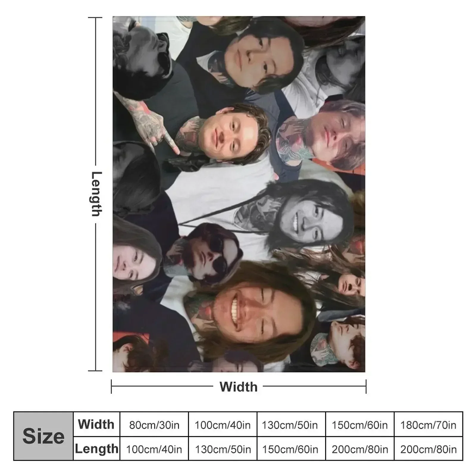 noah sebastian photo collage Throw Blanket Extra Large Throw Softest Bed covers Weighted Bed Fashionable Sofa Blankets