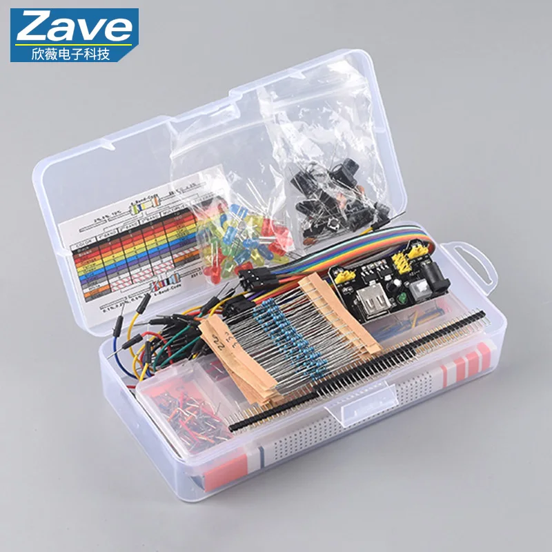 MB-102 Breadboard 65 Dupont Lines 830 Holes 400 Holes Development Board Power Module Electronic DIY Experiment Kit