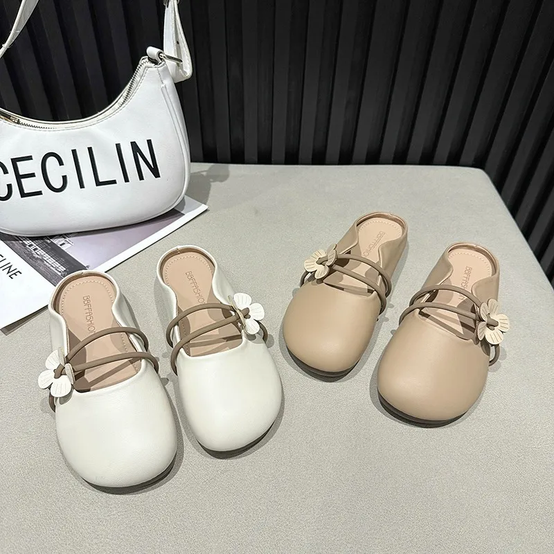 

Шлепанцы женские с закрытым носком, мягкая повседневная обувь, сланцы, Роскошные, 2024