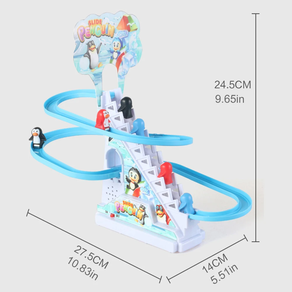 Electric Track Slide Toys Assembly Design Electric Dinosaur Stair Toy Early Education Exercise Hands On Skills for Kids Child