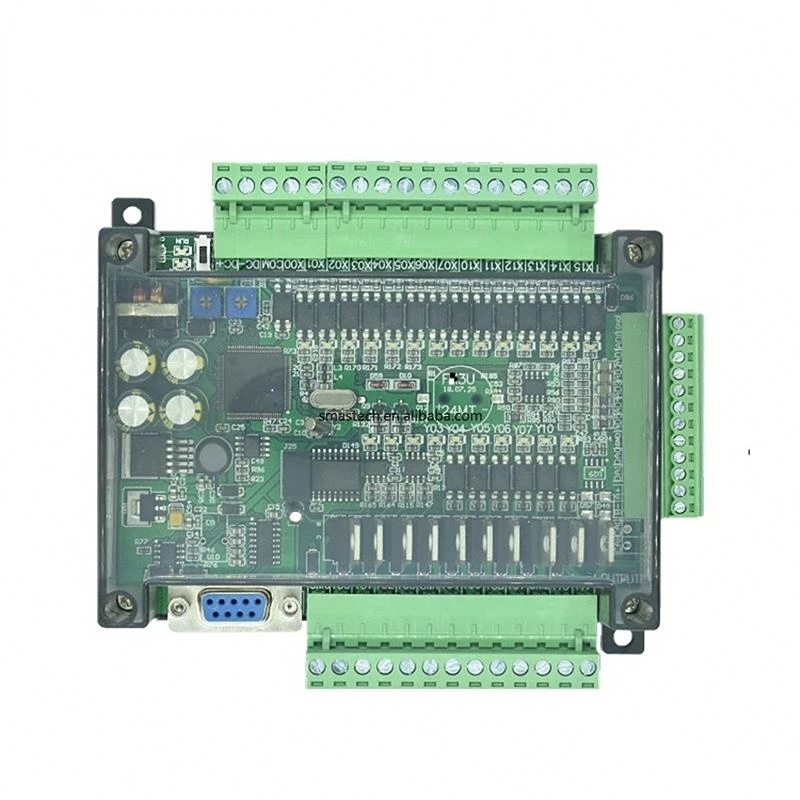 

for FX3U-24MR FX3U-24MT PLC industrial control board 14 input 10 output 6AD 2DA with 485 communication and RTC