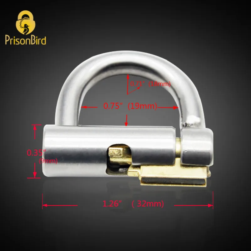 CHASTE BIRD New Male Luxury Chastity Device Stainless Steel Cock Penis Cage with Titanium Plug PA Magic Lock Sex Toy BDSM A294