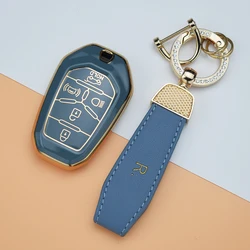 5 Buttons TPU Car Remote Shell Fob Cover for Ssang Yong 2020 G4 Rexton SsangYong Smart Key Case Auto Keychain Accessories