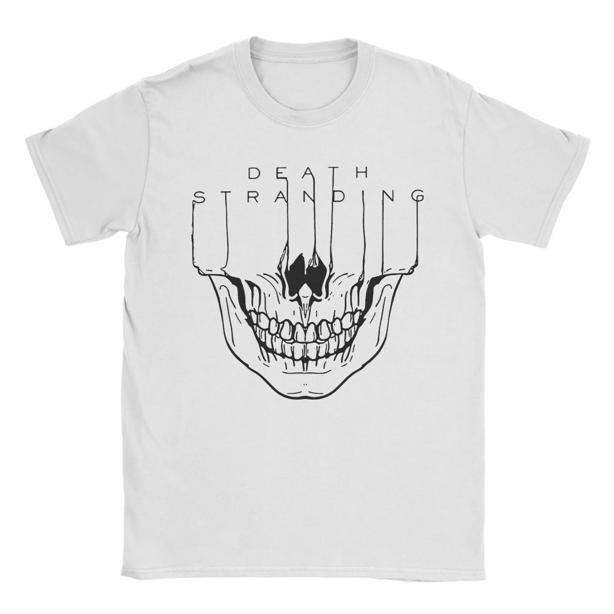 Skull death art Death Stranding Gmae Metal Gear Solid T-Shirt Summer  Trendy Cool T Shirts Cotton Clothes Short Sleeve Tops