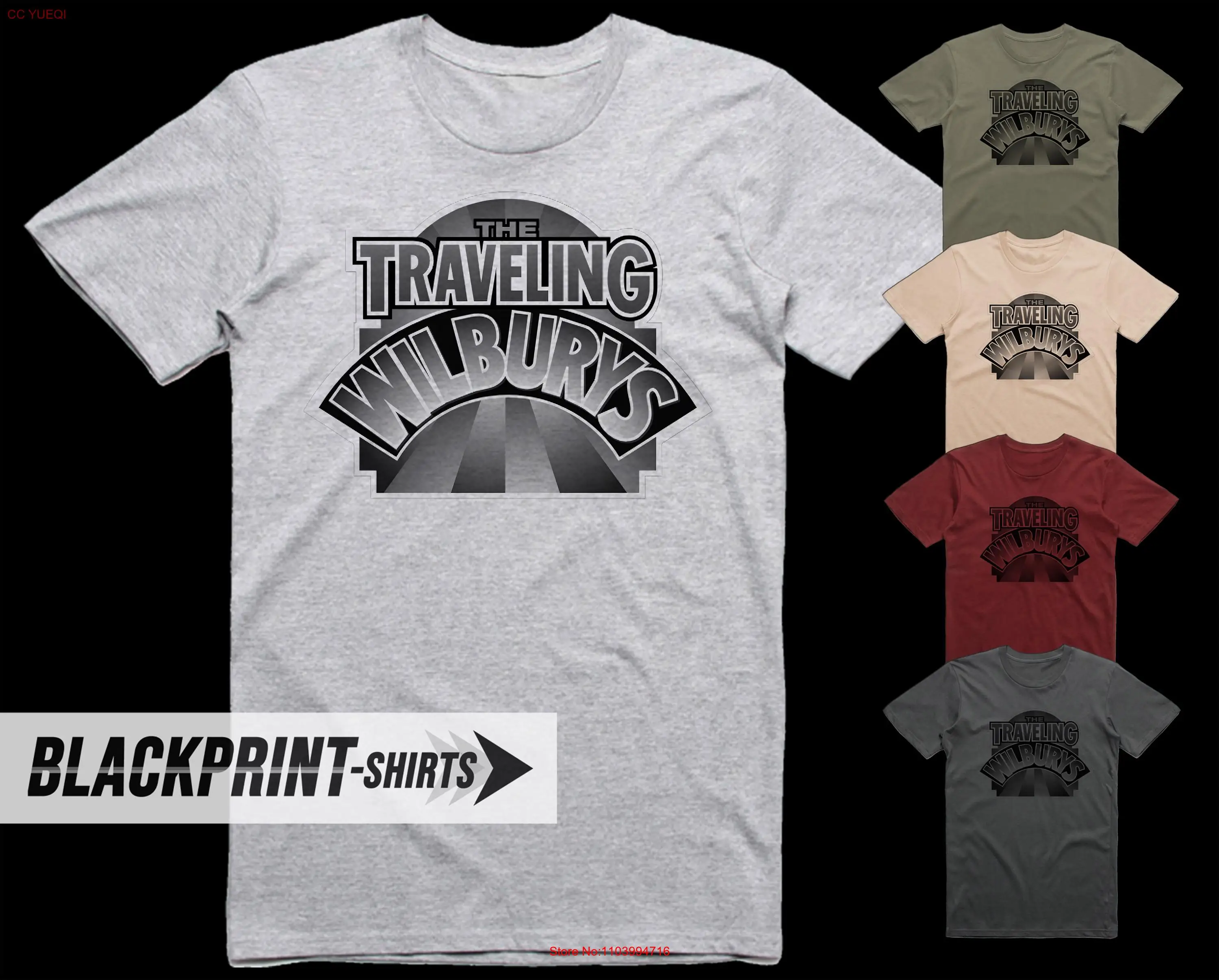 Traveling Wilburys Logo V2 T Shirt cotton Men's all sizes S 5XL 18 colors band poster album cover long or short sleeves