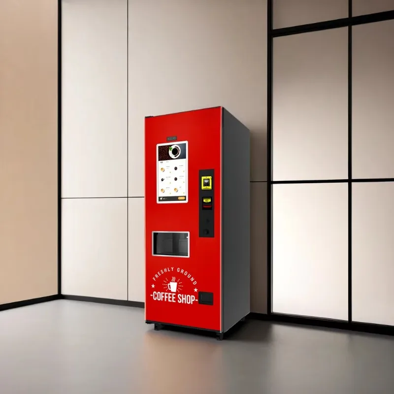 Customizable High-End Quality Coffee Vending Machine Fresh Ground Coffee Vending Machine With 22 Inches Touch Screen