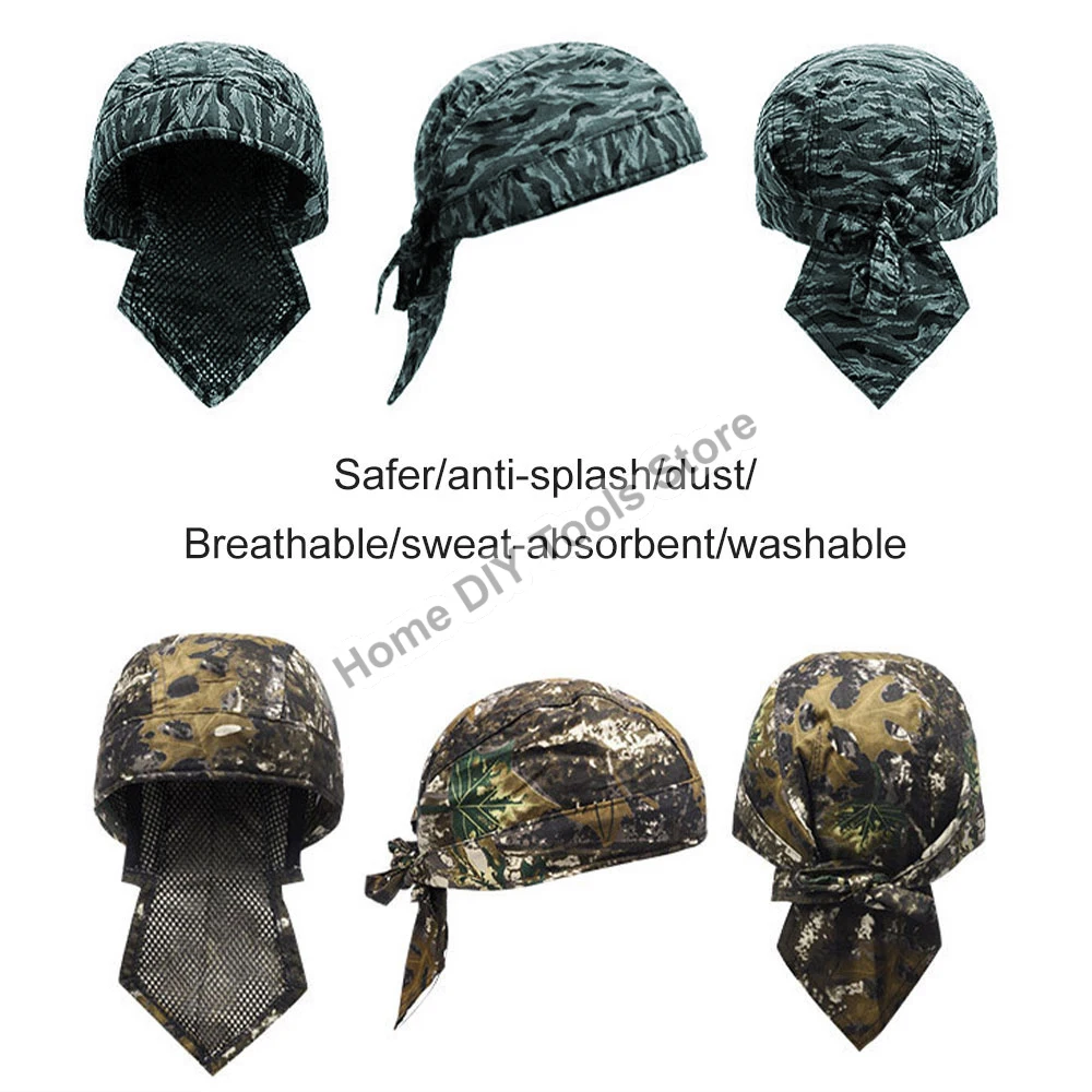 Imagem -03 - Anti-escaldante Hat Work Cap Chapéu de Soldagem Protetora Retardador de Chamas Cabeça Resistente ao Fogo tipo Bandana Soldador de Seguro de Trabalho
