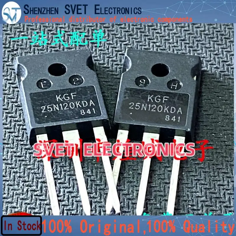 10PCS-50PCS  KGF25N120KDA  IGBT 25A 1200V  TO-247 Original In Stock Fast shipping