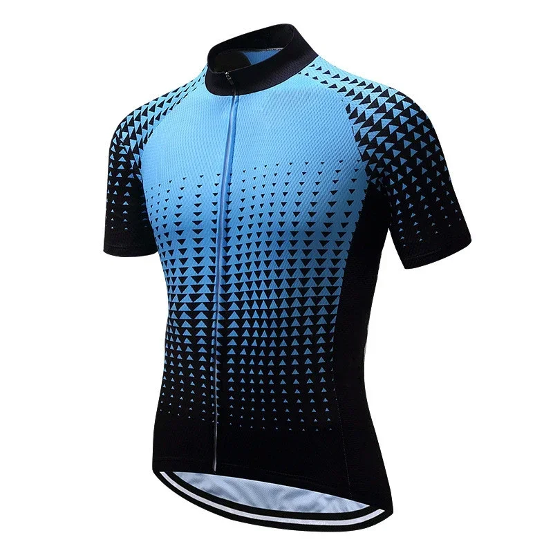 Pro Team Summer Men Cycling Jersey Clothes Bicycle BIke Downhill Breathable Quick Dry Reflective Shirt Short Sleeve image 2