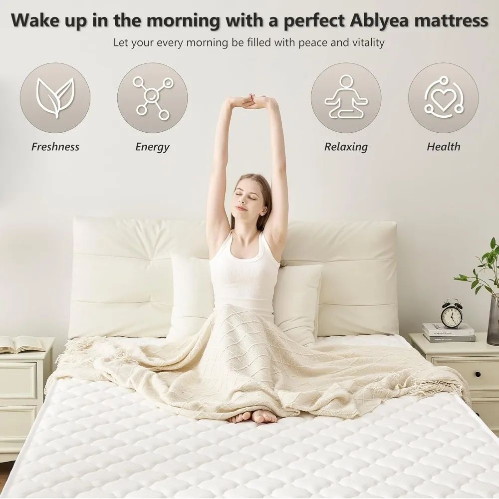 Queen Mattress, 12 Inch Hybrid Mattress - Pocketed Coils - Targeted Pressure Relief, Advanced Motion Isolation, Mattresses image 4