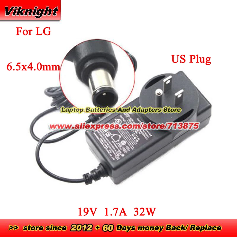 

Genuine ADS-40FSG-19 19032 AC Adapter for LG E2249 E2351 E2442 IPS237LY 27MP35HA IPS224V 21.5 LCD MONITOR 19V 1.7A 32W 6.5x4.0mm