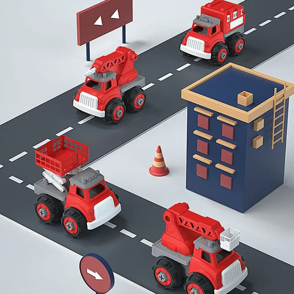 Plastic Simulation DIY Toys Model Car Take Apart Screw Fixing Disassembly Assembly Car Toys Cartoon Manual Skills