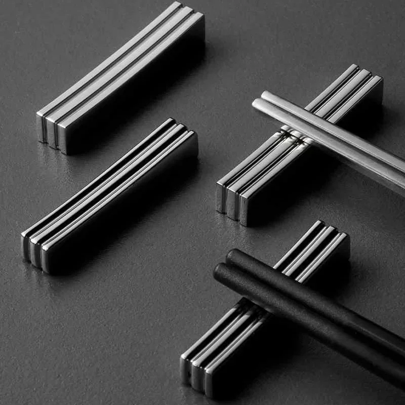 Luxury Restaurant 304 Stainless Steel Spoon and Chopsticks Rest Chopstick Rest Stone Cutlery Stand Stainless Holder Chop Stick