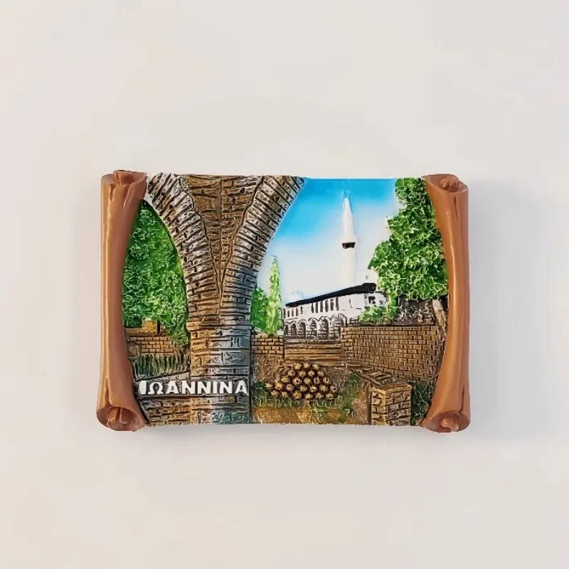 Greece Aegean Sea Travelling Fridge Magnets Rhodes Stag Sculpture Tourism Souvenirs Fridge Stickers Home Decor Wedding Gifts