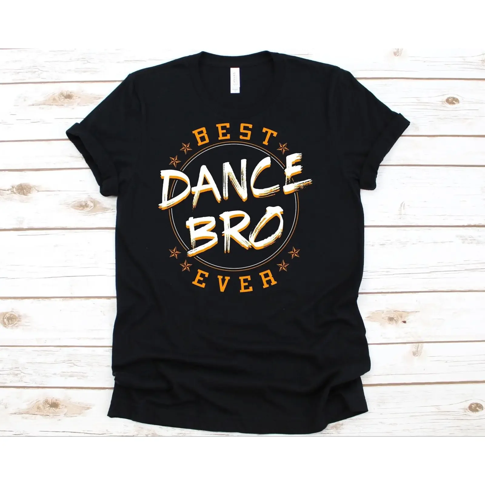 Best Dance Bro Ever T Shirt Funny Dancer Choreographer Instructor Brother Partner vintage Washed Top For Everyday Wear Casual