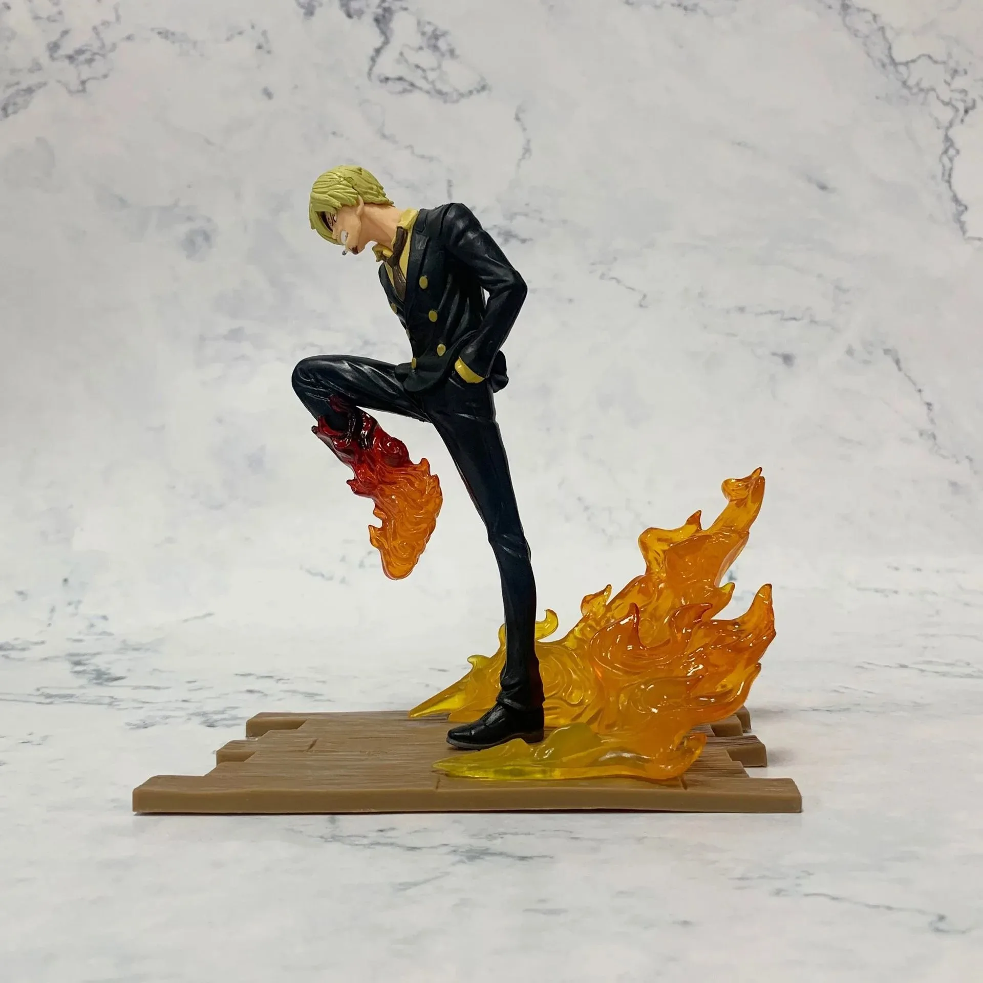15cm Anime One Piece Figure Luffy Sanji Zoro Battle Warrior Figurine Model PVC Collection Desktop Action Figure Toy Kid Gifts - view 6