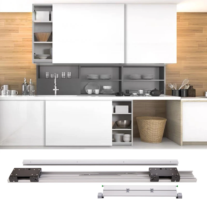 Runners Metal Kitchen Vertical Slide Cabinet Flush Fitting Wood Wheel Track Furniture Roller Sliding Wardrobe Door Inline System