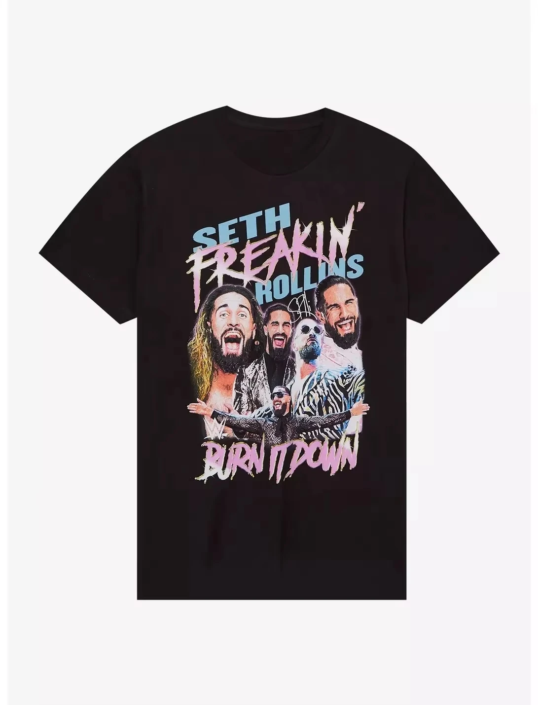 

Summer New WWE Seth Freakin' Rollins Fashionable and Casual High-quality Men's Pure Cotton Round-neck Graphic Printed T-shirt