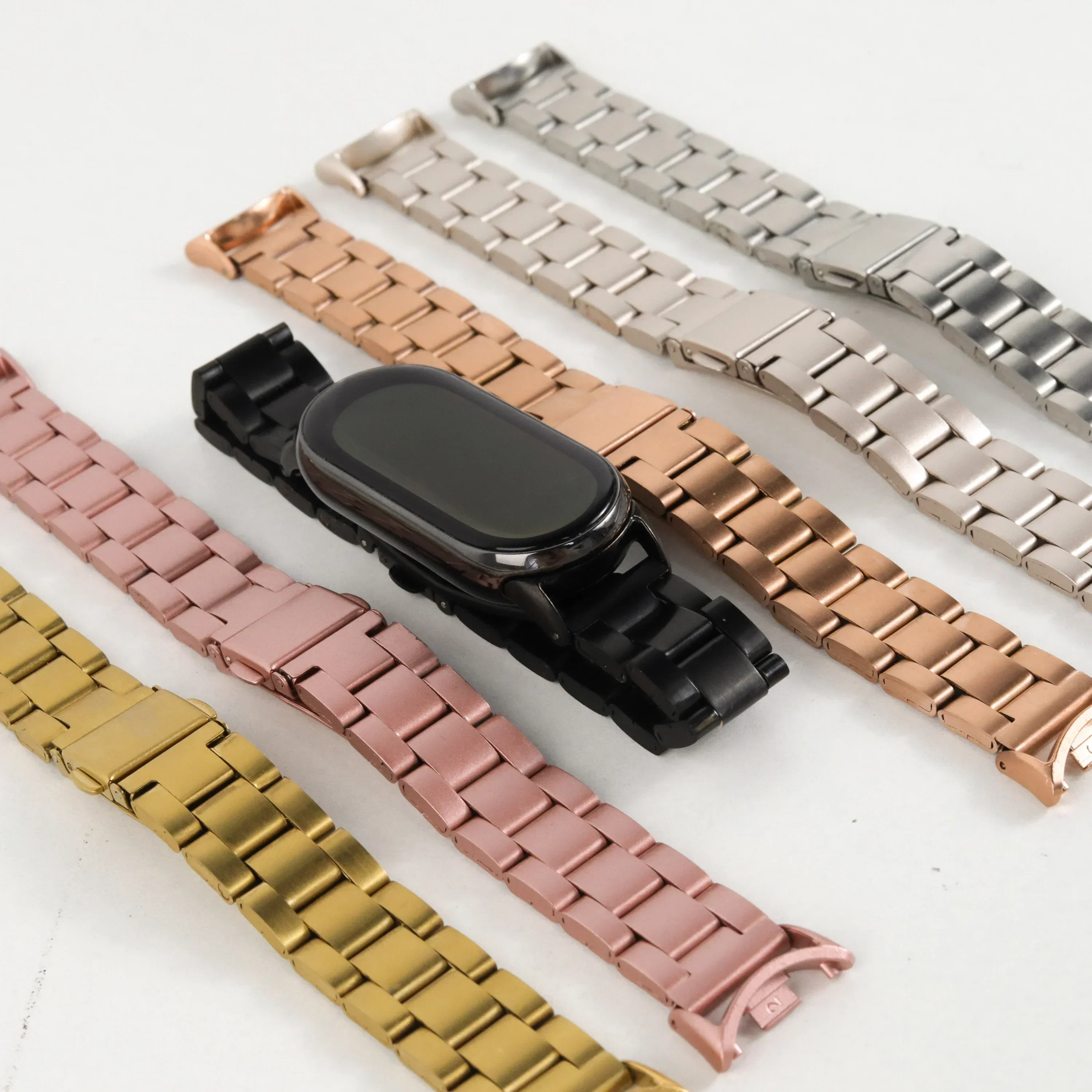 Edelstahl-Uhrenarmband für Xiaomi Mi Band 10 9 8 Zubehör Edelstahl-Armband Xiaomi Smart Band 10 9 8 Metall Correa Armband – Detail 9