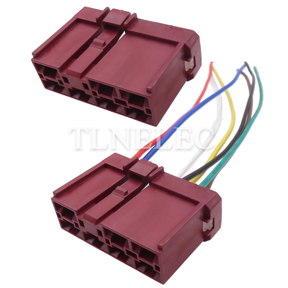 7 Pin Way Auto Large Current Unsealed Connector with Wires Car High Power Wiring Cable Sockets 6098-0214